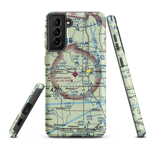 Maquoketa Municipal Airport (OQW) VFR Sectional Samsung Phone Case