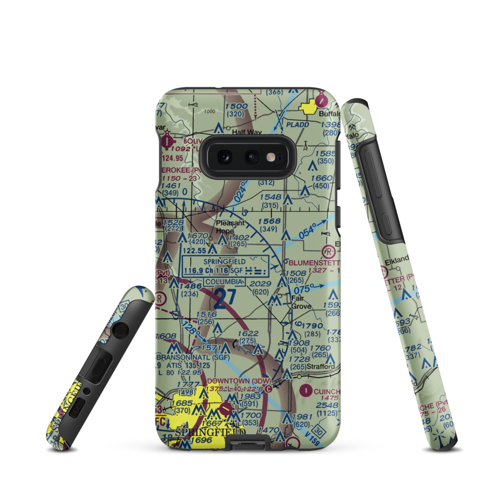 Marshall Field (MO14) VFR Sectional Samsung Phone Case Samsung Galaxy S10 Plus model shown