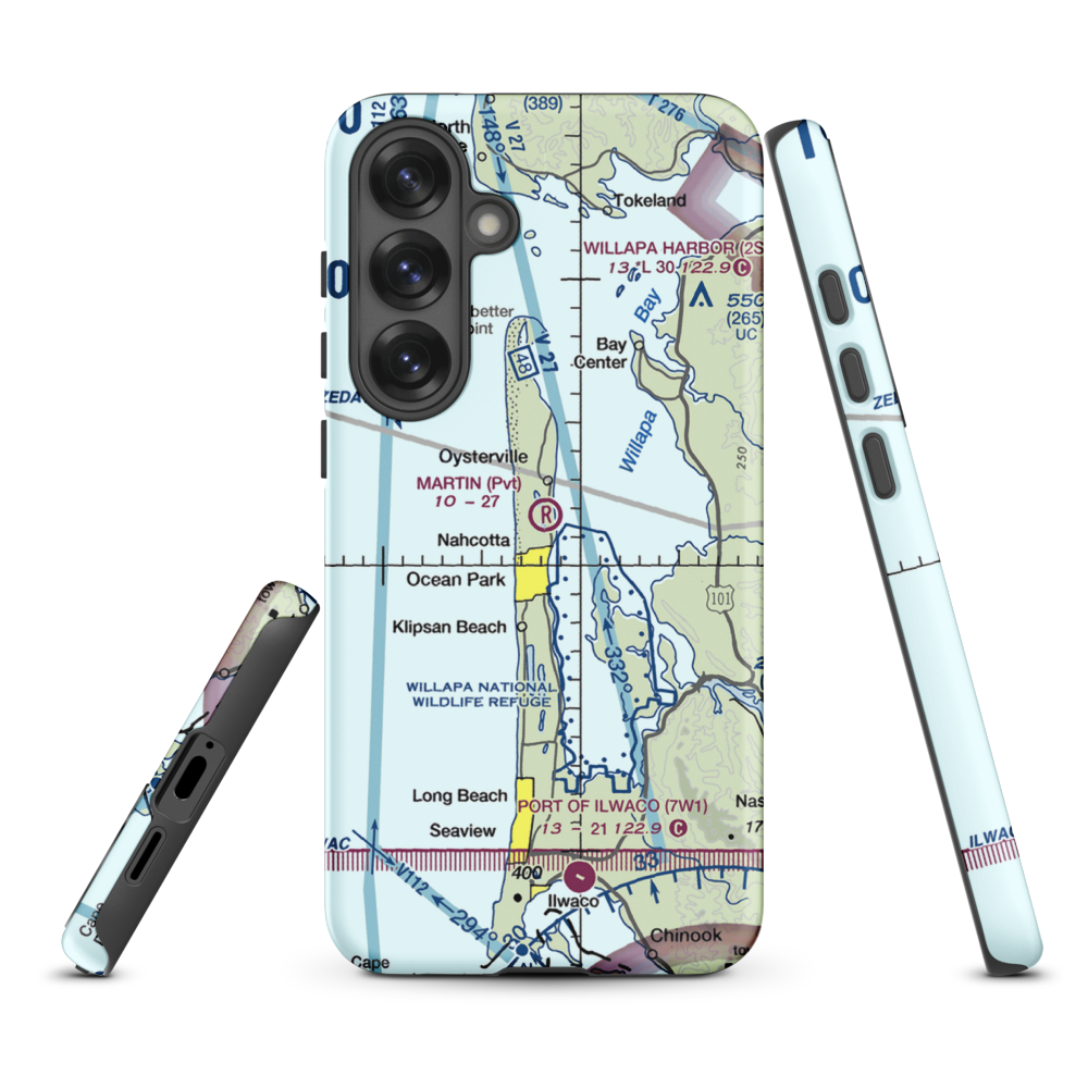 Martin Airport (WN88) VFR Sectional Samsung Phone Case Samsung Galaxy S25 Plus model shown