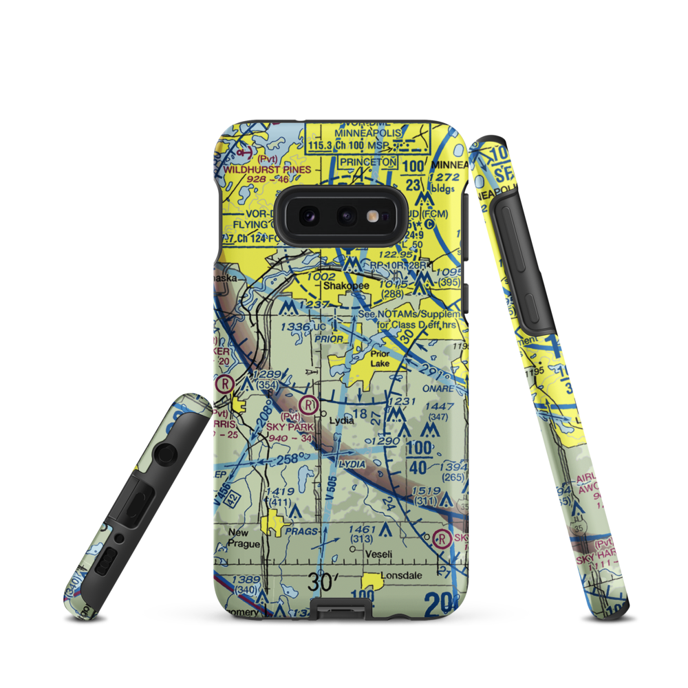 Marty's Tranquility Base (MN76) VFR Sectional Samsung Phone Case Samsung Galaxy S10e model shown