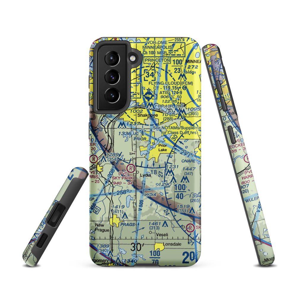 Marty's Tranquility Base (MN76) VFR Sectional Samsung Phone Case Samsung Galaxy S21 model shown