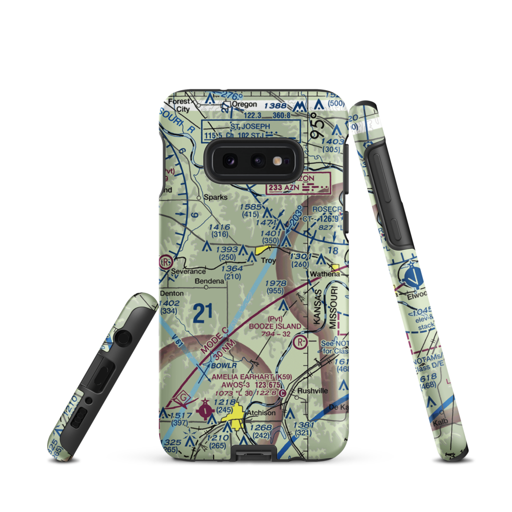 Masters Field (61KS) VFR Sectional Samsung Phone Case Samsung Galaxy S10e model shown