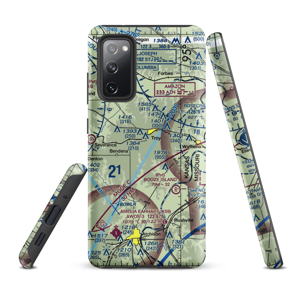 Masters Field (61KS) VFR Sectional Samsung Phone Case Samsung Galaxy S20 FE model shown