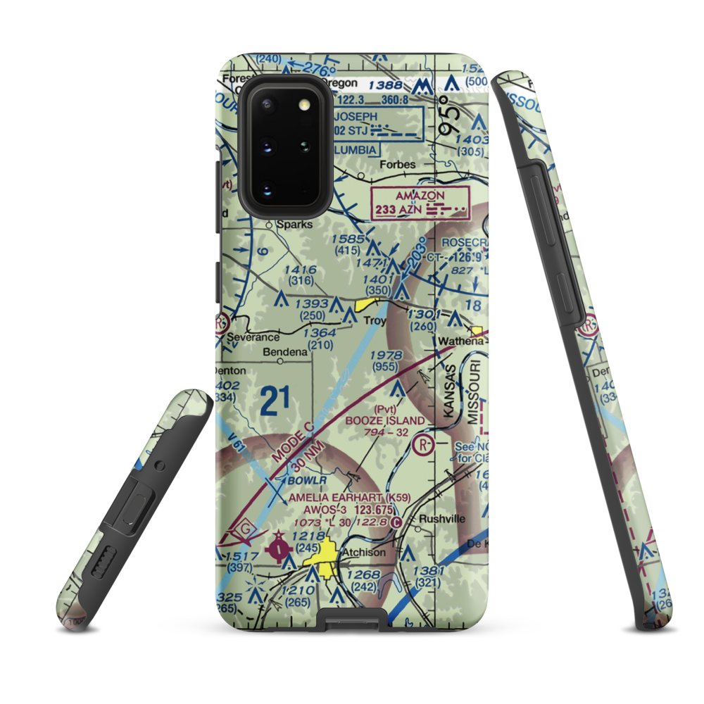 Masters Field (61KS) VFR Sectional Samsung Phone Case Samsung Galaxy S20 Plus model shown