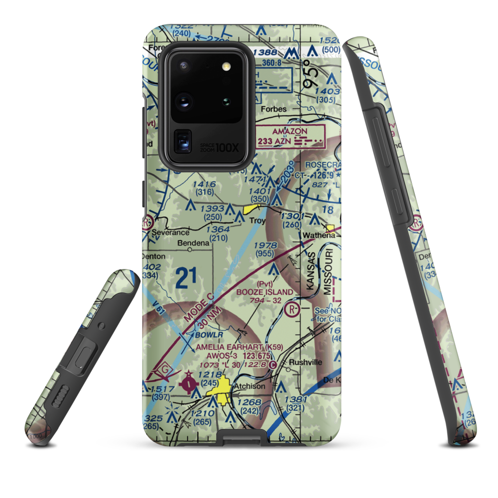 Masters Field (61KS) VFR Sectional Samsung Phone Case Samsung Galaxy S20 Ultra model shown