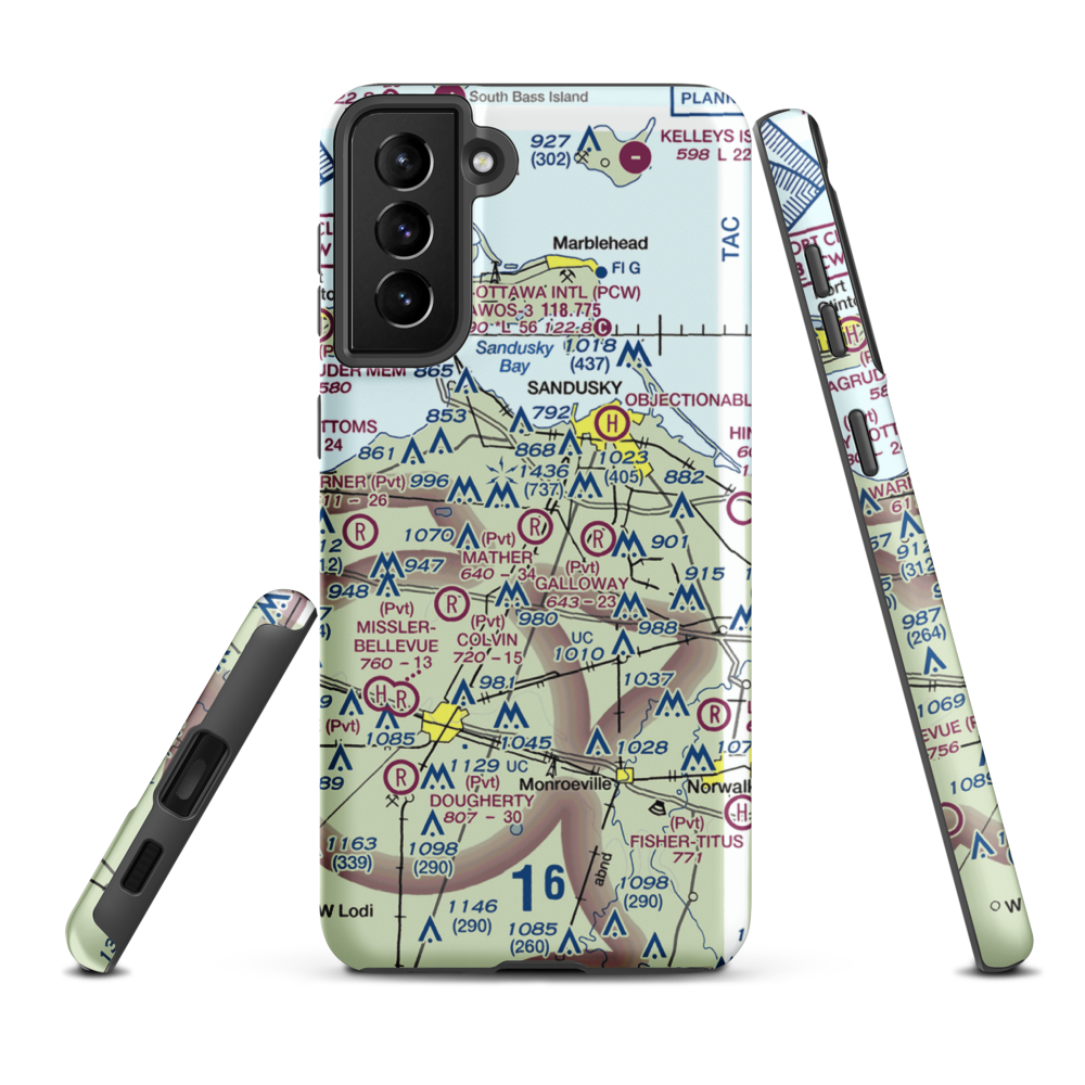 Mather Field (1OH3) VFR Sectional Samsung Phone Case Samsung Galaxy S21 Plus model shown