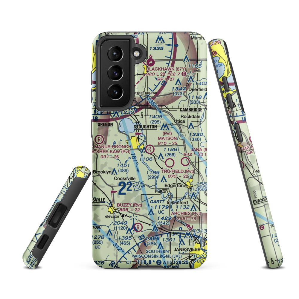 Matson Airport (2WI6) VFR Sectional Samsung Phone Case Samsung Galaxy S21 FE model shown