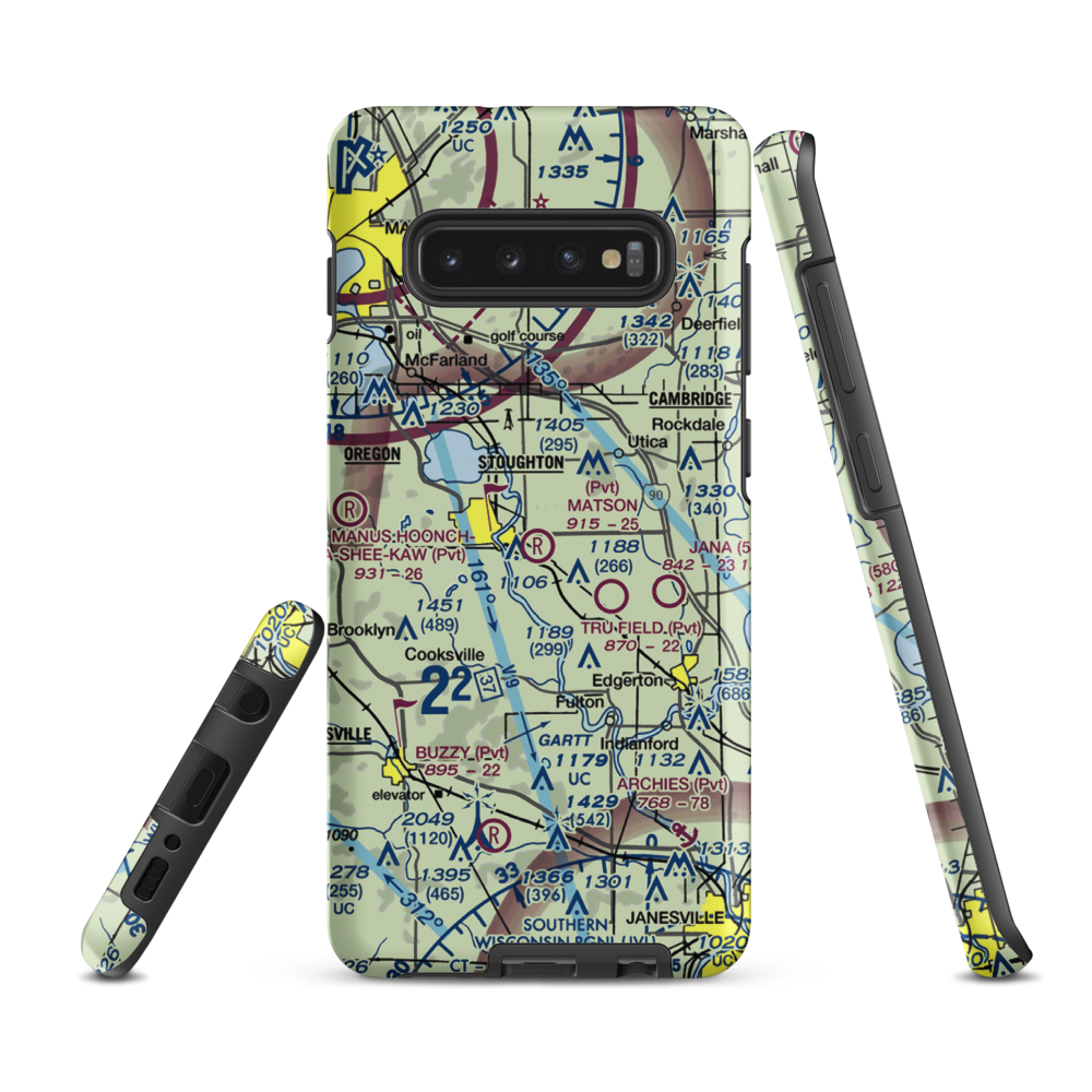 Matson Airport (2WI6) VFR Sectional Samsung Phone Case Samsung Galaxy S10 Plus model shown