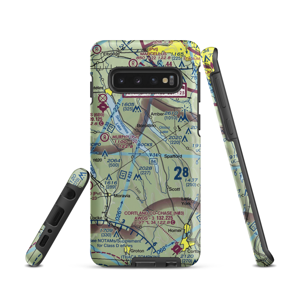 Maus Marineland Seaplane Base (NK0) VFR Sectional Samsung Phone Case Samsung Galaxy S10 model shown