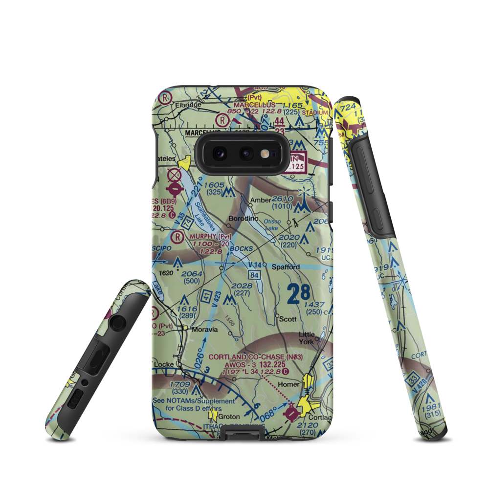 Maus Marineland Seaplane Base (NK0) VFR Sectional Samsung Phone Case Samsung Galaxy S10 Plus model shown