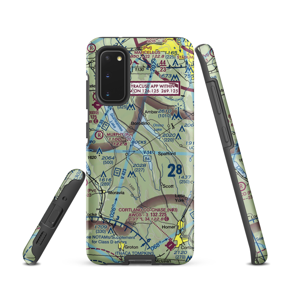 Maus Marineland Seaplane Base (NK0) VFR Sectional Samsung Phone Case Samsung Galaxy S20 model shown