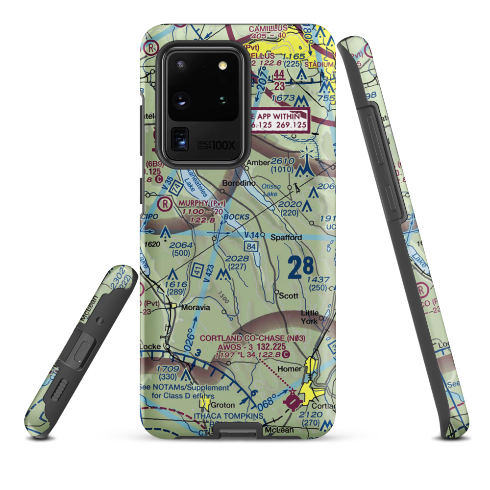 Maus Marineland Seaplane Base (NK0) VFR Sectional Samsung Phone Case Samsung Galaxy S20 Ultra model shown