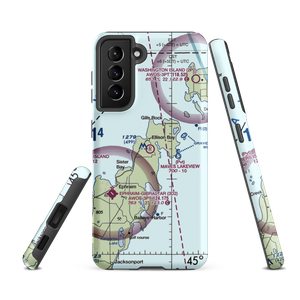 Mave's Lakeview Road Airport (8WN8) VFR Sectional Samsung Phone Case