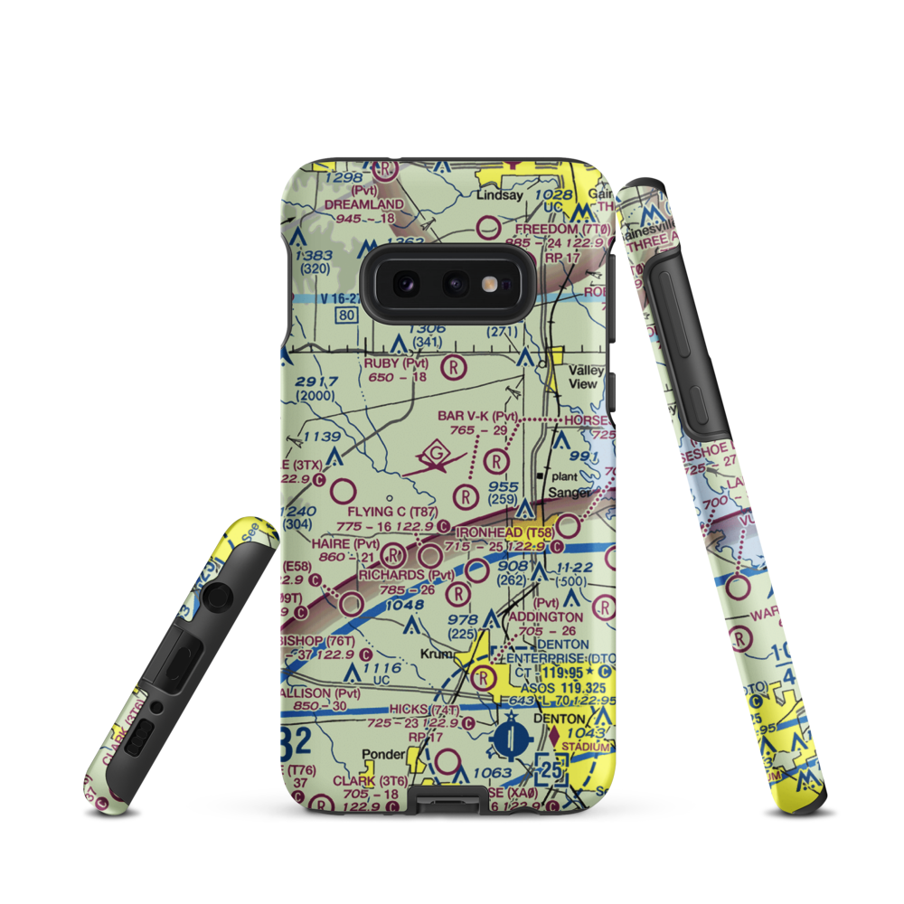 Maxwell Field (TX96) VFR Sectional Samsung Phone Case Samsung Galaxy S10e model shown