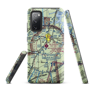 Mc Alester Regional Airport (MLC) VFR Sectional Samsung Phone Case