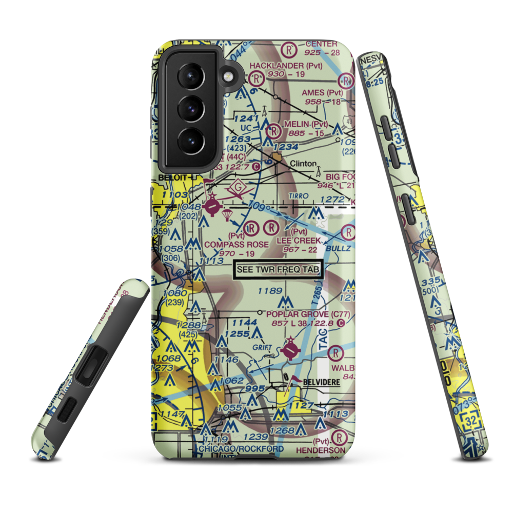 Mc Curdy Strip (LL90) VFR Sectional Samsung Phone Case Samsung Galaxy S21 Plus model shown