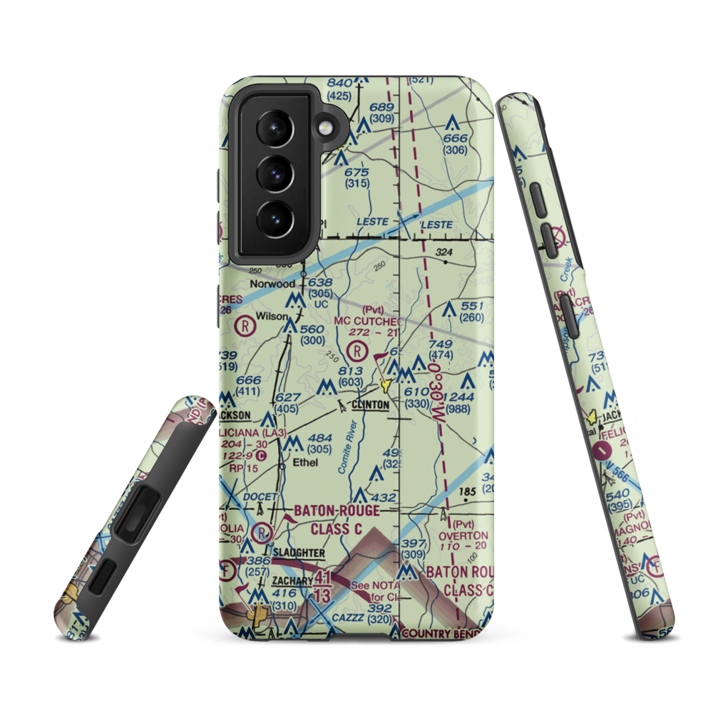 Mc Cutcheon Field (LA83) VFR Sectional Samsung Phone Case Samsung Galaxy S21 FE model shown