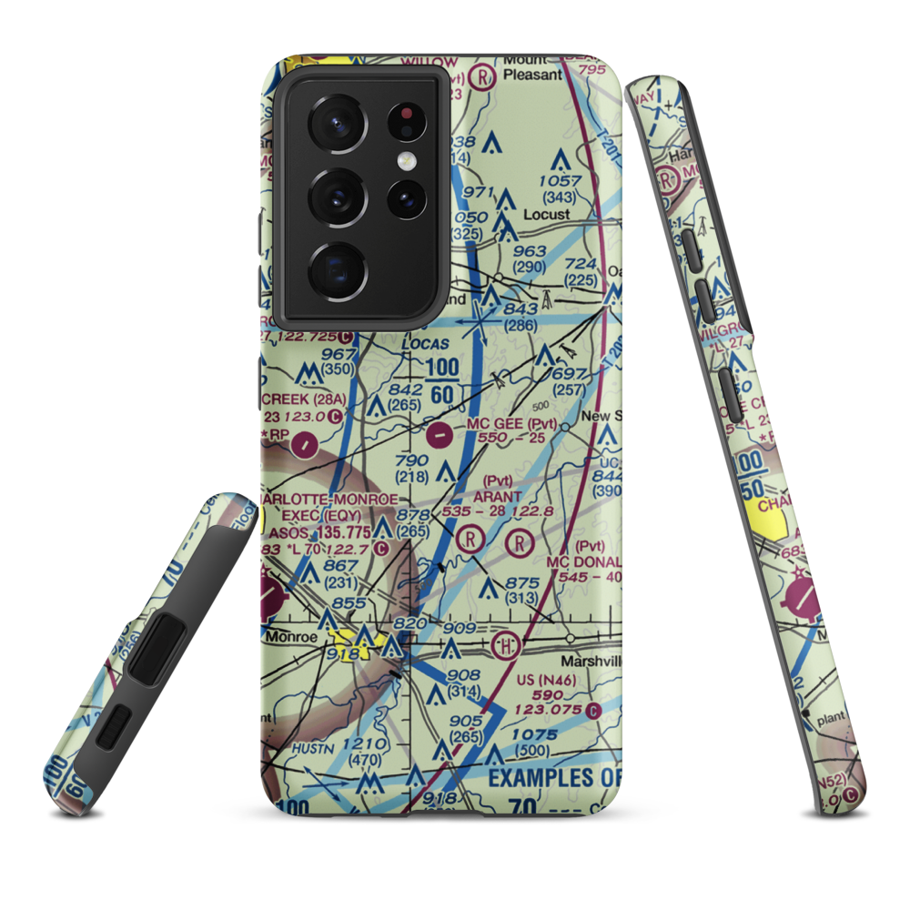 Mc Gee Field (24NC) VFR Sectional Samsung Phone Case Samsung Galaxy S21 Plus model shown