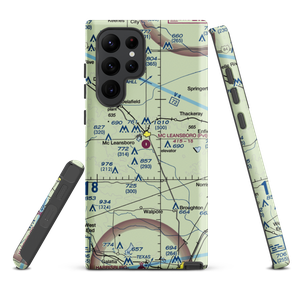Mc Leansboro Airport (3LL8) VFR Sectional Samsung Phone Case