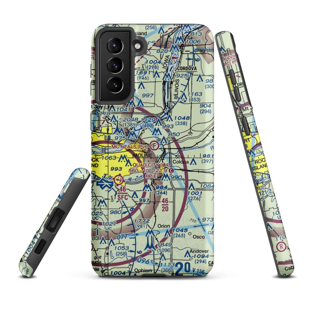 Mc Neal's Field (2IL3) VFR Sectional Samsung Phone Case Samsung Galaxy S21 FE model shown