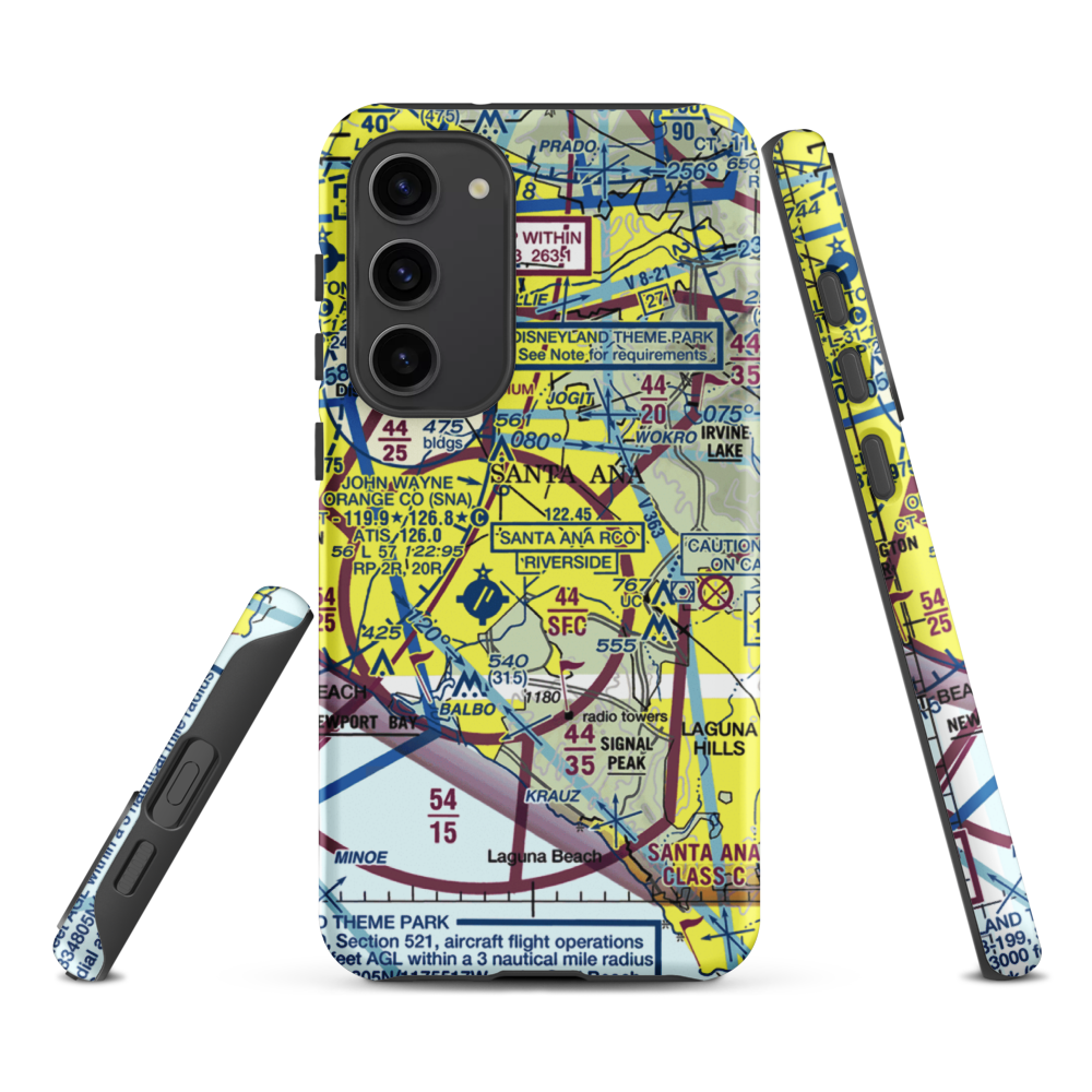 MCAS Tustin (NTK) VFR Sectional Samsung Phone Case Samsung Galaxy S23 Plus model shown