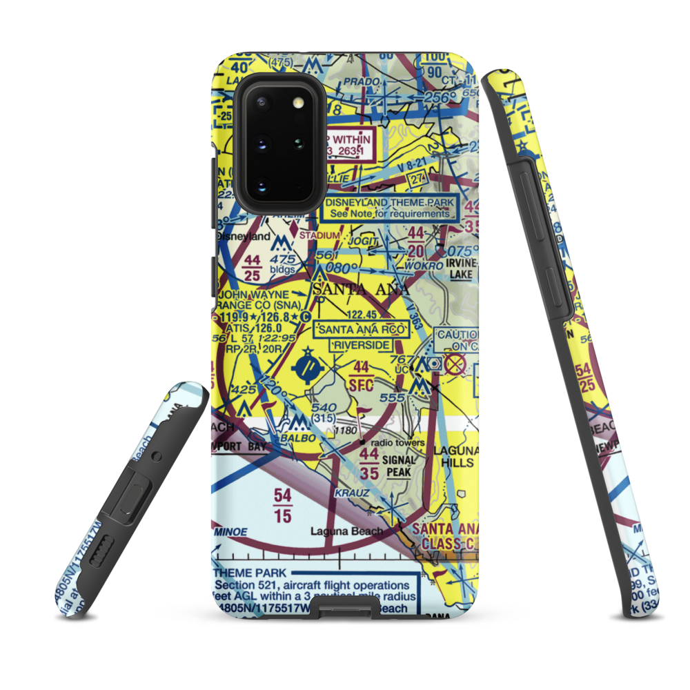 MCAS Tustin (NTK) VFR Sectional Samsung Phone Case Samsung Galaxy S20 Plus model shown