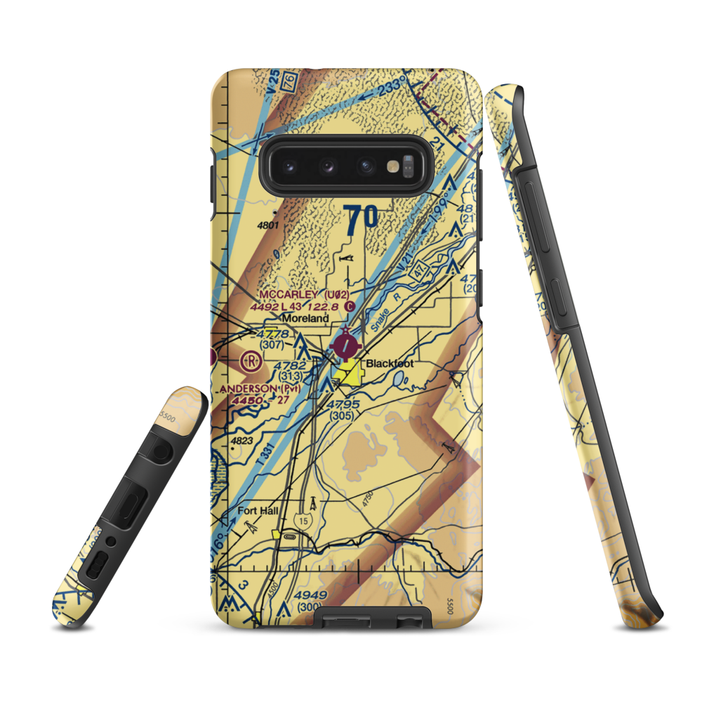 Mccarley Field (U02) VFR Sectional Samsung Phone Case Samsung Galaxy S10 Plus model shown