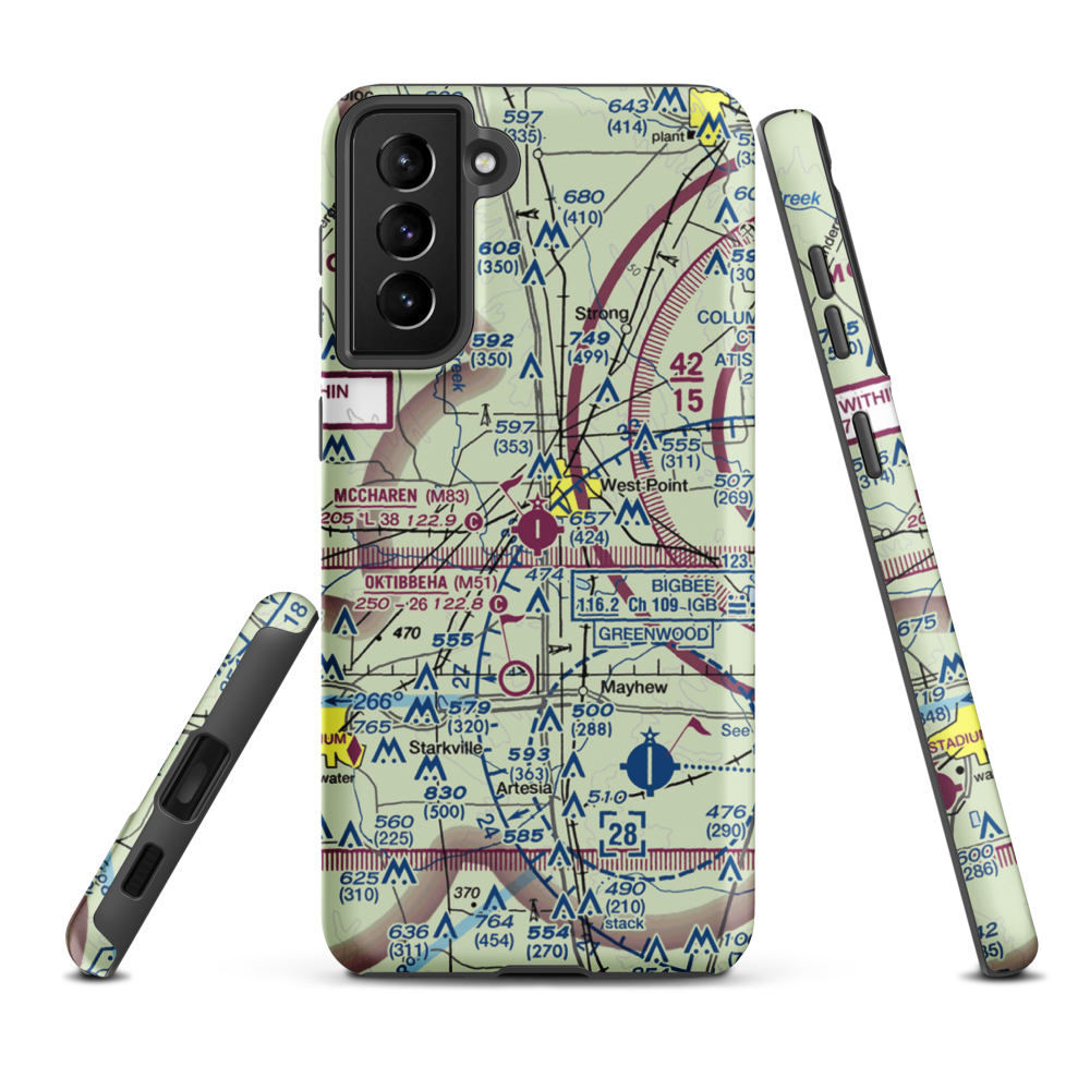 Mccharen Field (M83) VFR Sectional Samsung Phone Case Samsung Galaxy S21 FE model shown