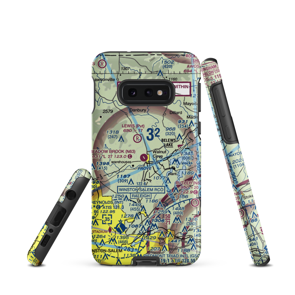 Meadow Brook Field (N63) VFR Sectional Samsung Phone Case Samsung Galaxy S10e model shown