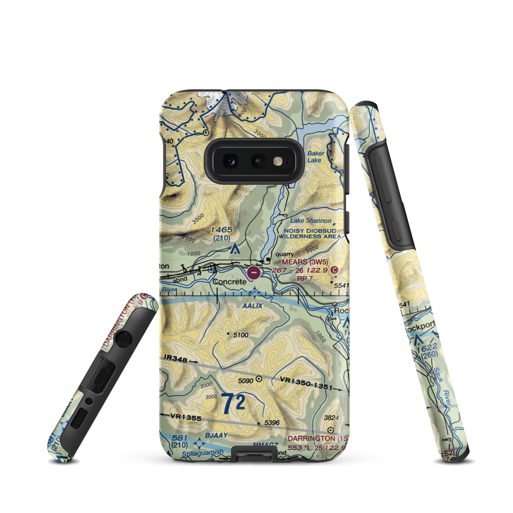 Mears Field Airport (3W5) VFR Sectional Samsung Phone Case Samsung Galaxy S10e model shown