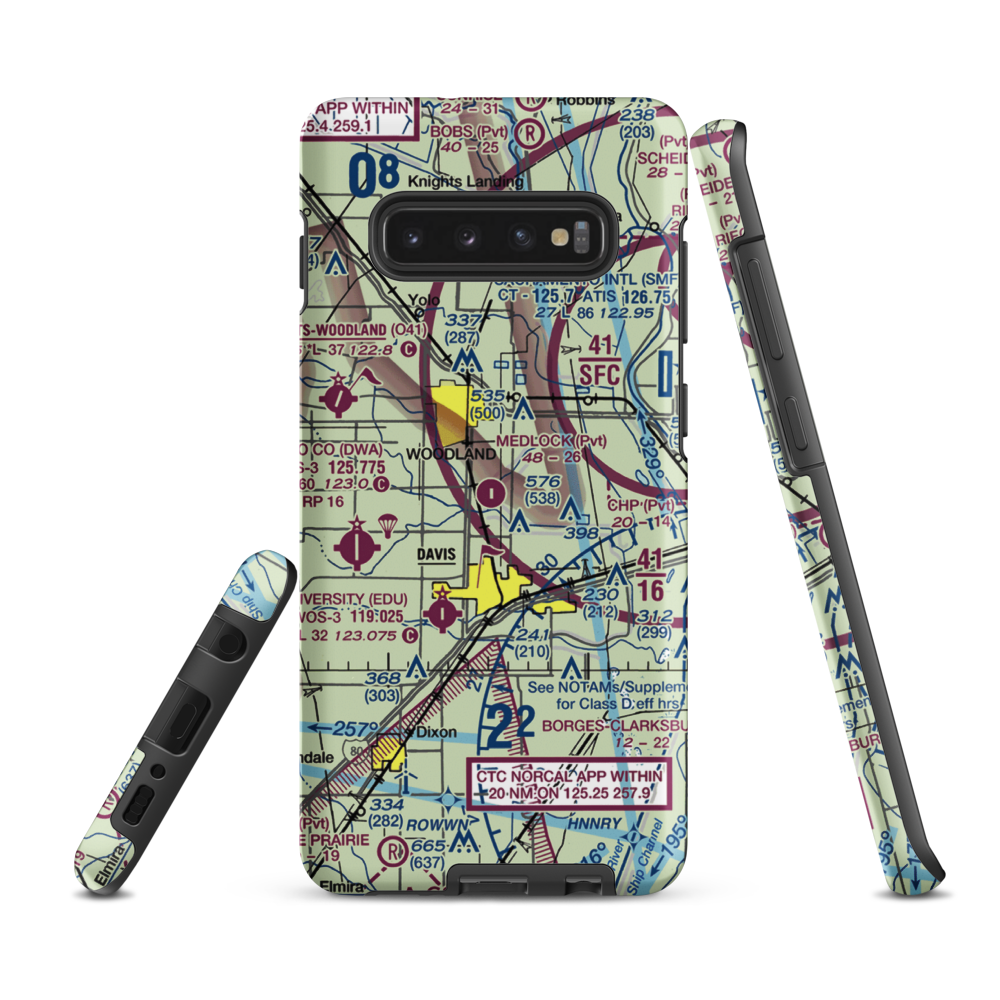 Medlock Field (69CL) VFR Sectional Samsung Phone Case Samsung Galaxy S10e model shown