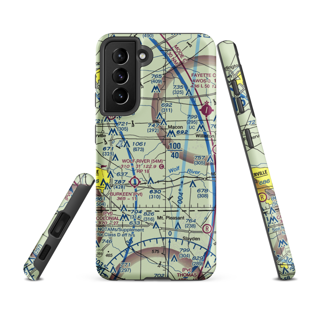 Mehrhoff Field (9TN3) VFR Sectional Samsung Phone Case Samsung Galaxy S21 FE model shown
