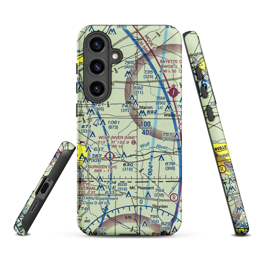 Mehrhoff Field (9TN3) VFR Sectional Samsung Phone Case Samsung Galaxy S24 Plus model shown