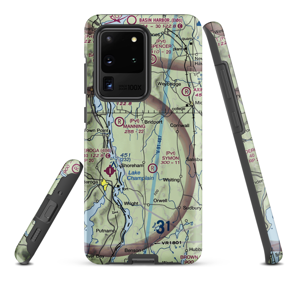 Melrose Springs Airfield (VT73) VFR Sectional Samsung Phone Case Samsung Galaxy S20 Ultra model shown