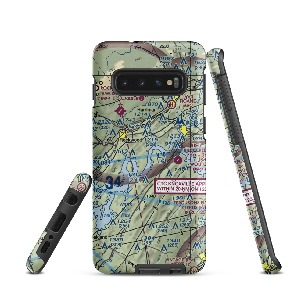 Merian Seaplane Base (3TN2) VFR Sectional Samsung Phone Case Samsung Galaxy S10 model shown