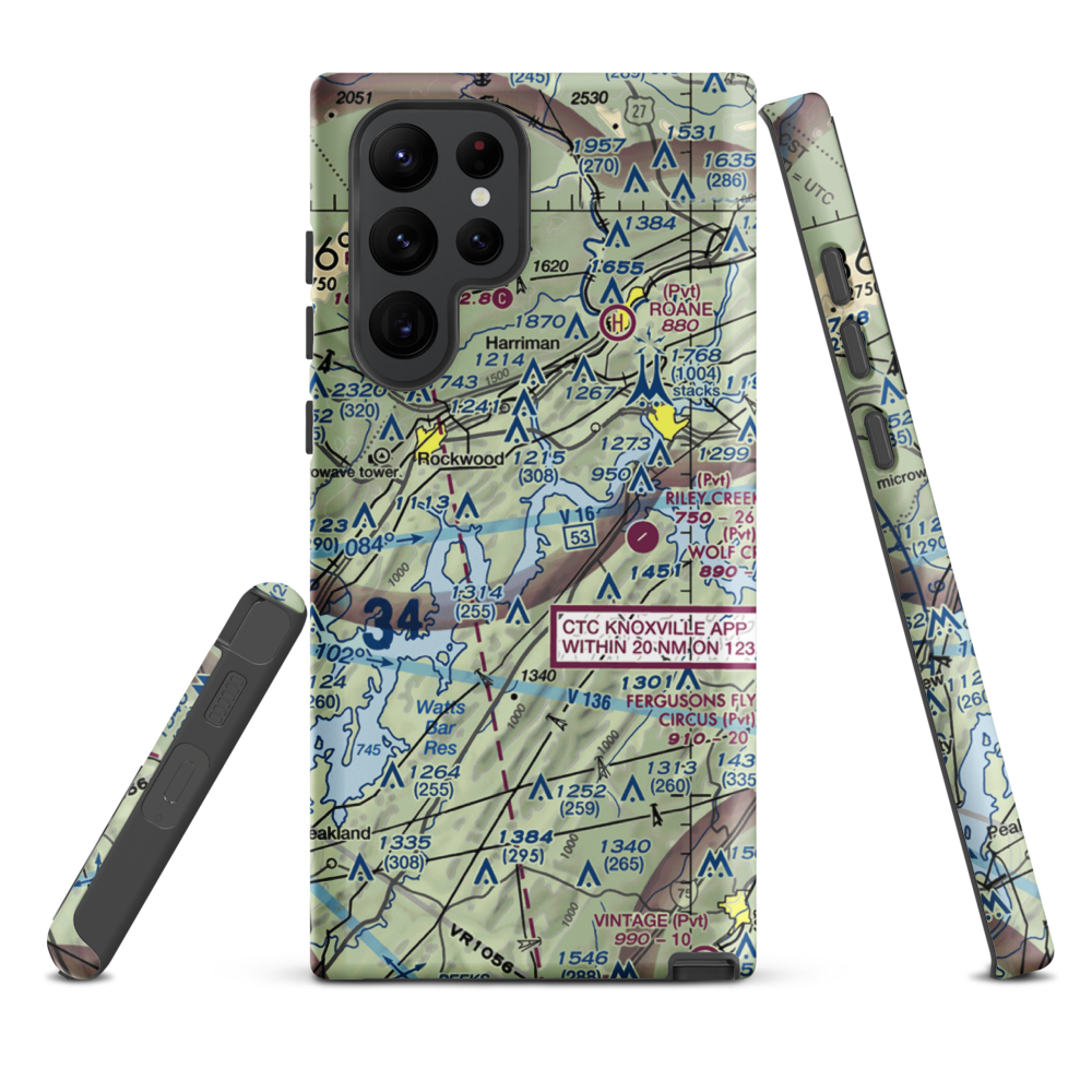 Merian Seaplane Base (3TN2) VFR Sectional Samsung Phone Case Samsung Galaxy S22 Ultra model shown