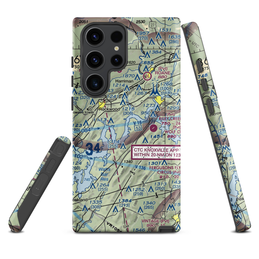 Merian Seaplane Base (3TN2) VFR Sectional Samsung Phone Case Samsung Galaxy S23 Ultra model shown