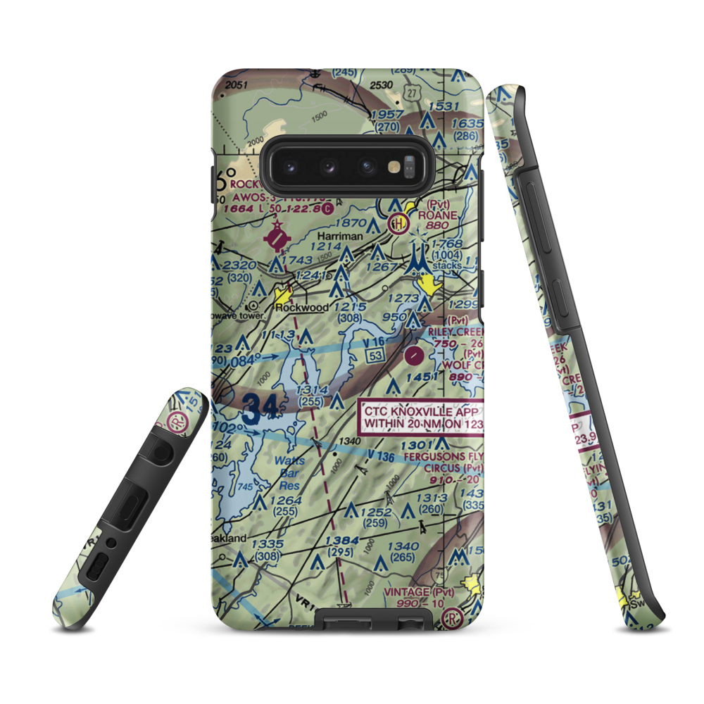 Merian Seaplane Base (3TN2) VFR Sectional Samsung Phone Case Samsung Galaxy S10 Plus model shown