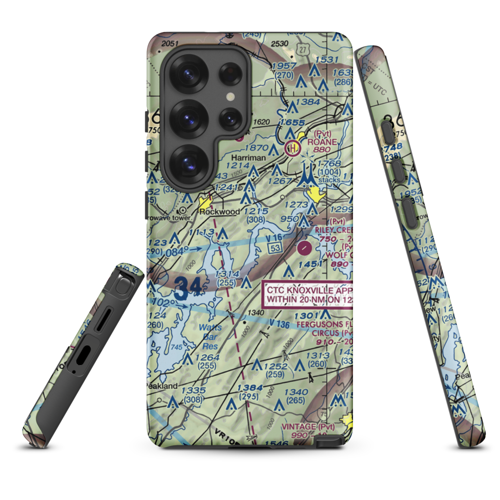 Merian Seaplane Base (3TN2) VFR Sectional Samsung Phone Case Samsung Galaxy S25 Ultra model shown