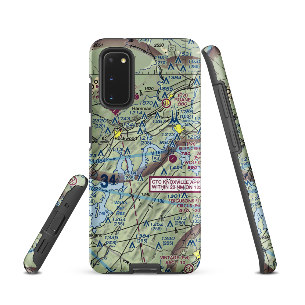 Merian Seaplane Base (3TN2) VFR Sectional Samsung Phone Case Samsung Galaxy S20 model shown