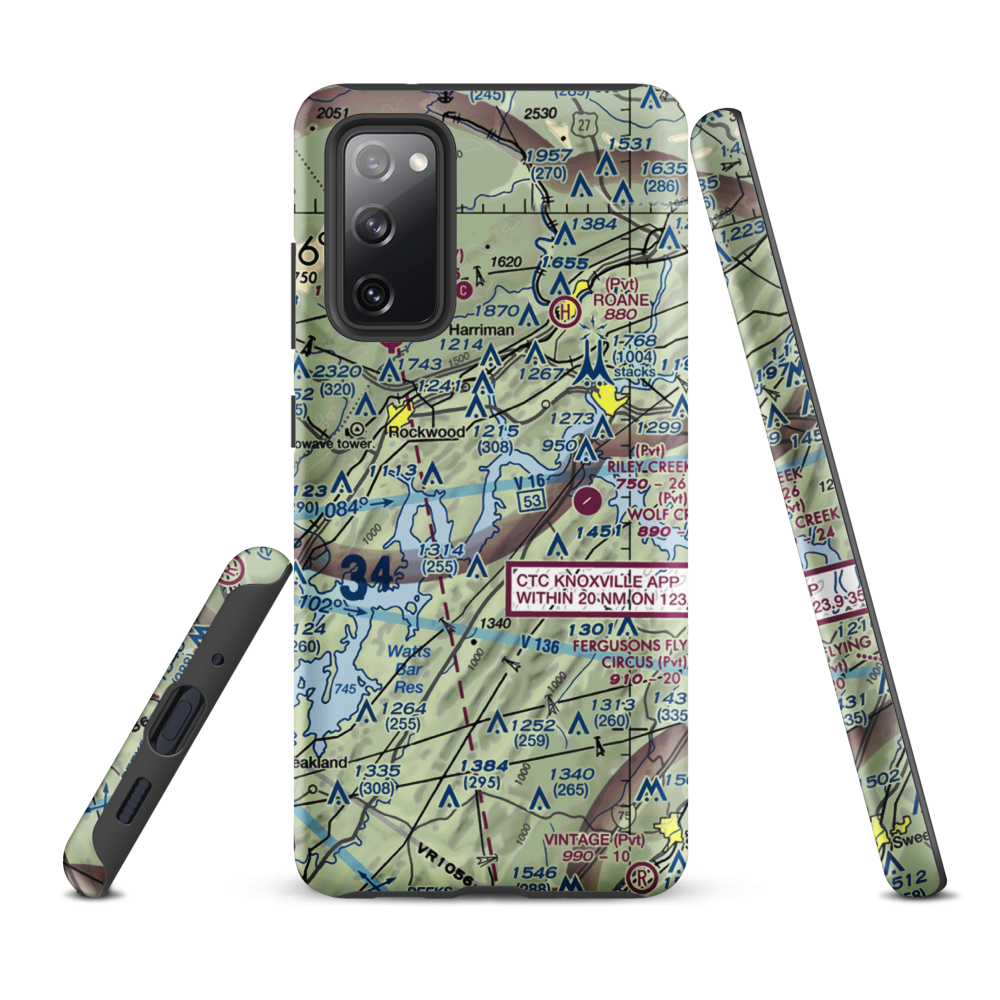Merian Seaplane Base (3TN2) VFR Sectional Samsung Phone Case Samsung Galaxy S20 FE model shown