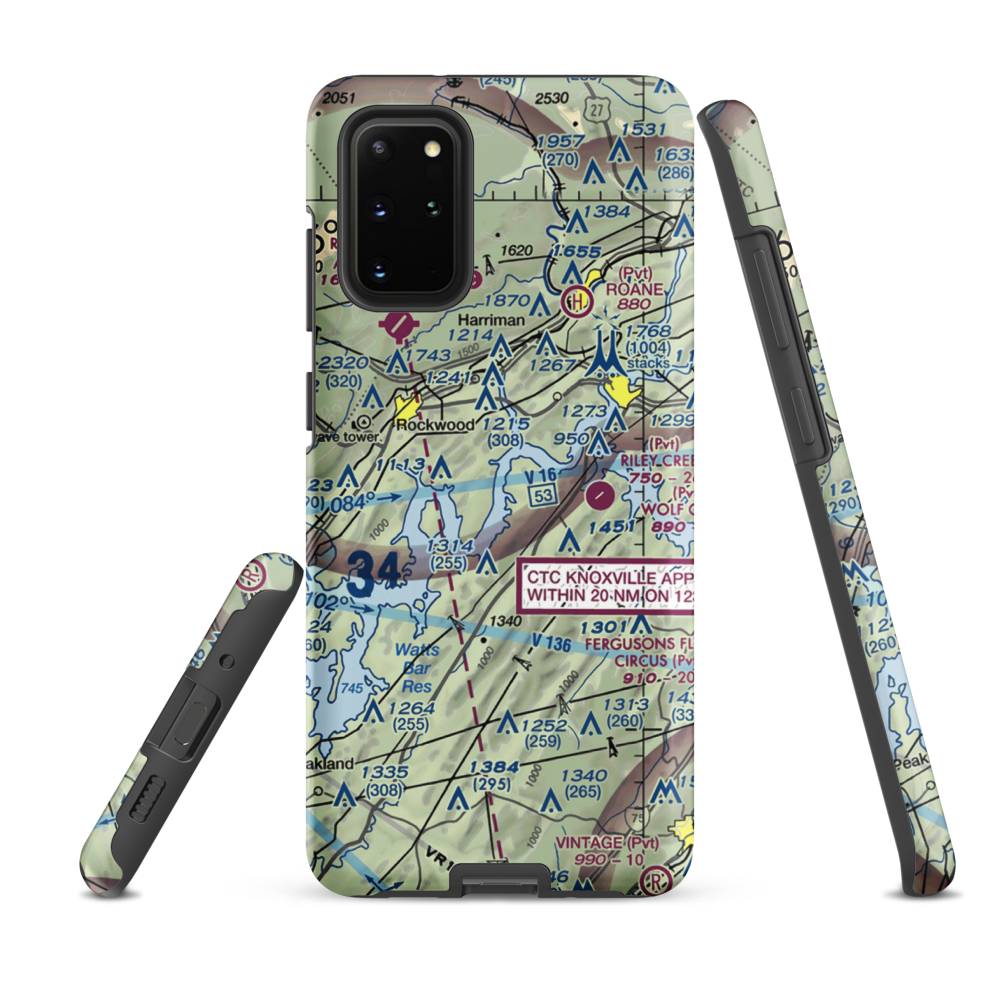 Merian Seaplane Base (3TN2) VFR Sectional Samsung Phone Case Samsung Galaxy S20 Plus model shown