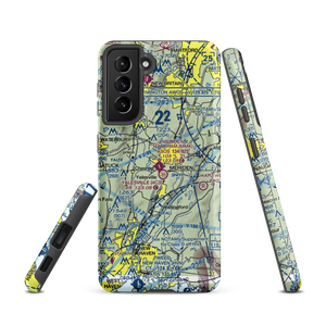 Meriden Markham Municipal Airport (MMK) VFR Sectional Samsung Phone Case