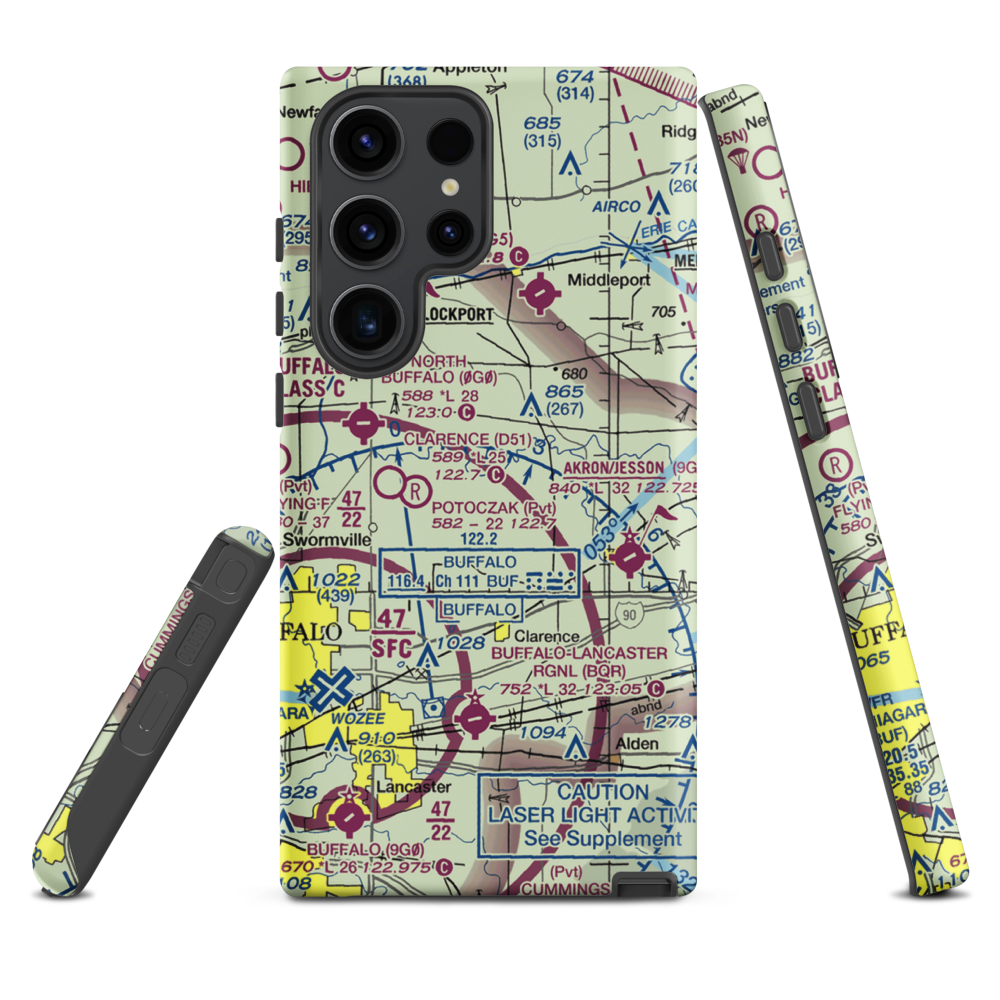 Merkle Airport (NK87) VFR Sectional Samsung Phone Case Samsung Galaxy S23 Ultra model shown