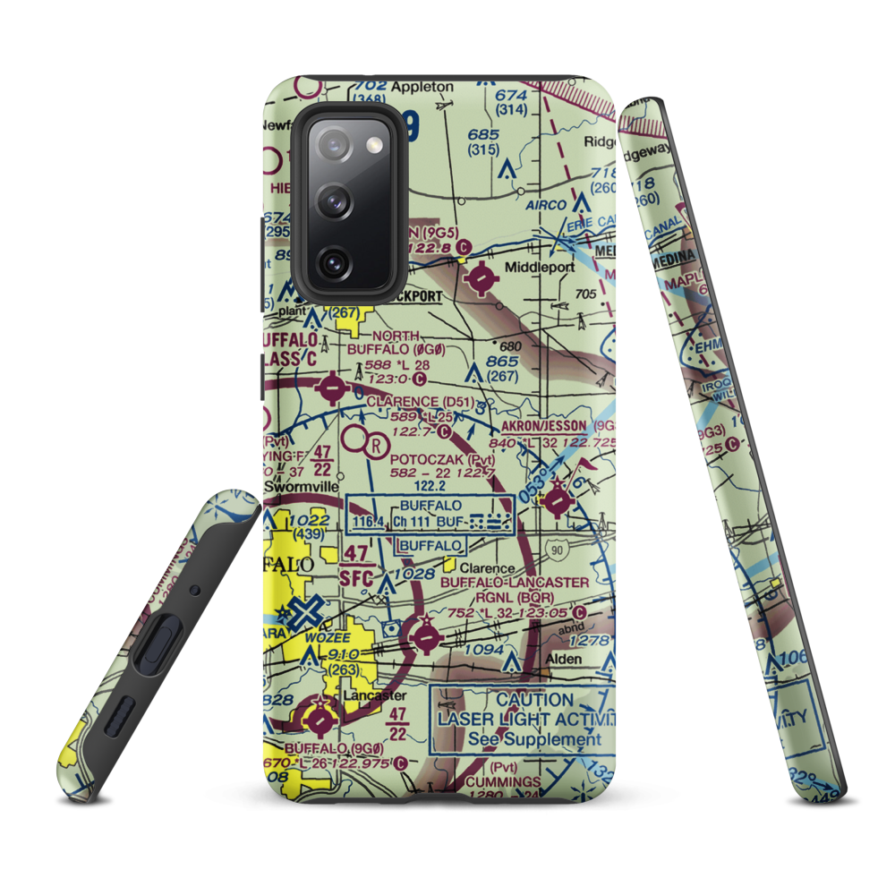 Merkle Airport (NK87) VFR Sectional Samsung Phone Case Samsung Galaxy S20 FE model shown