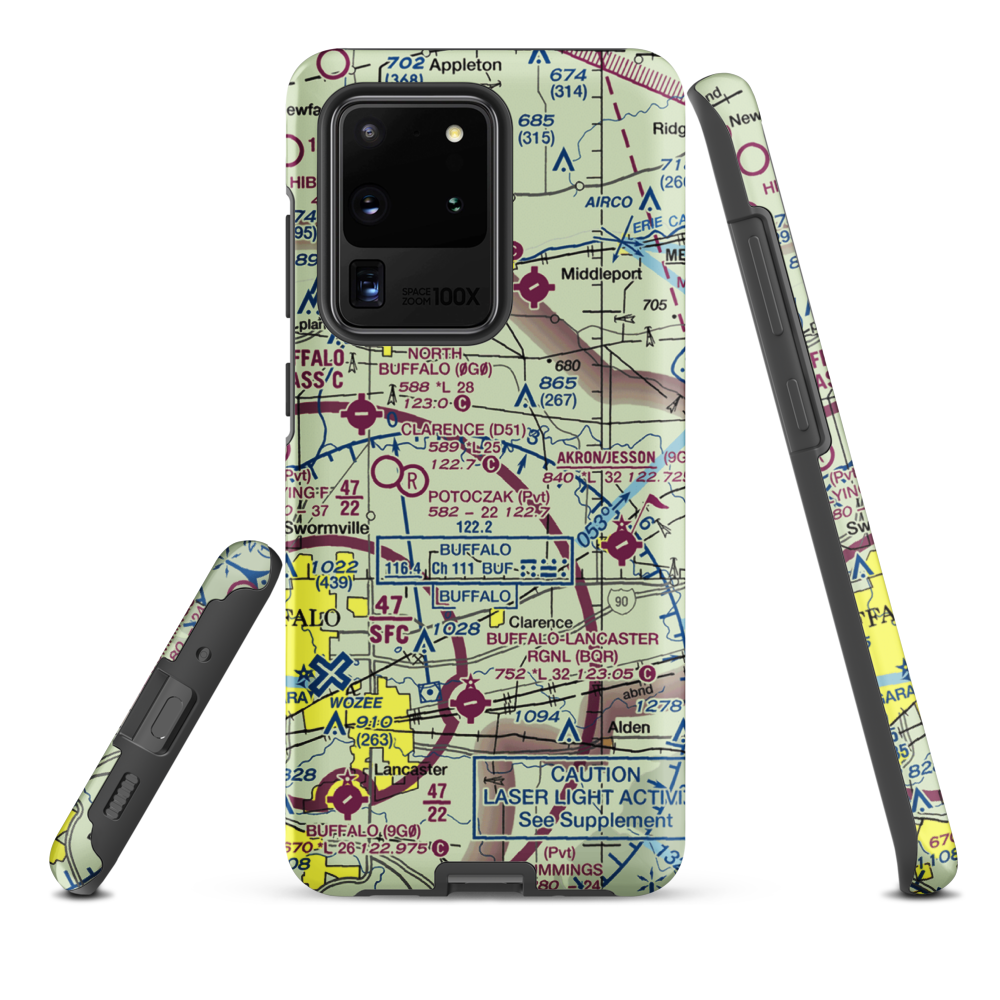 Merkle Airport (NK87) VFR Sectional Samsung Phone Case Samsung Galaxy S20 Ultra model shown