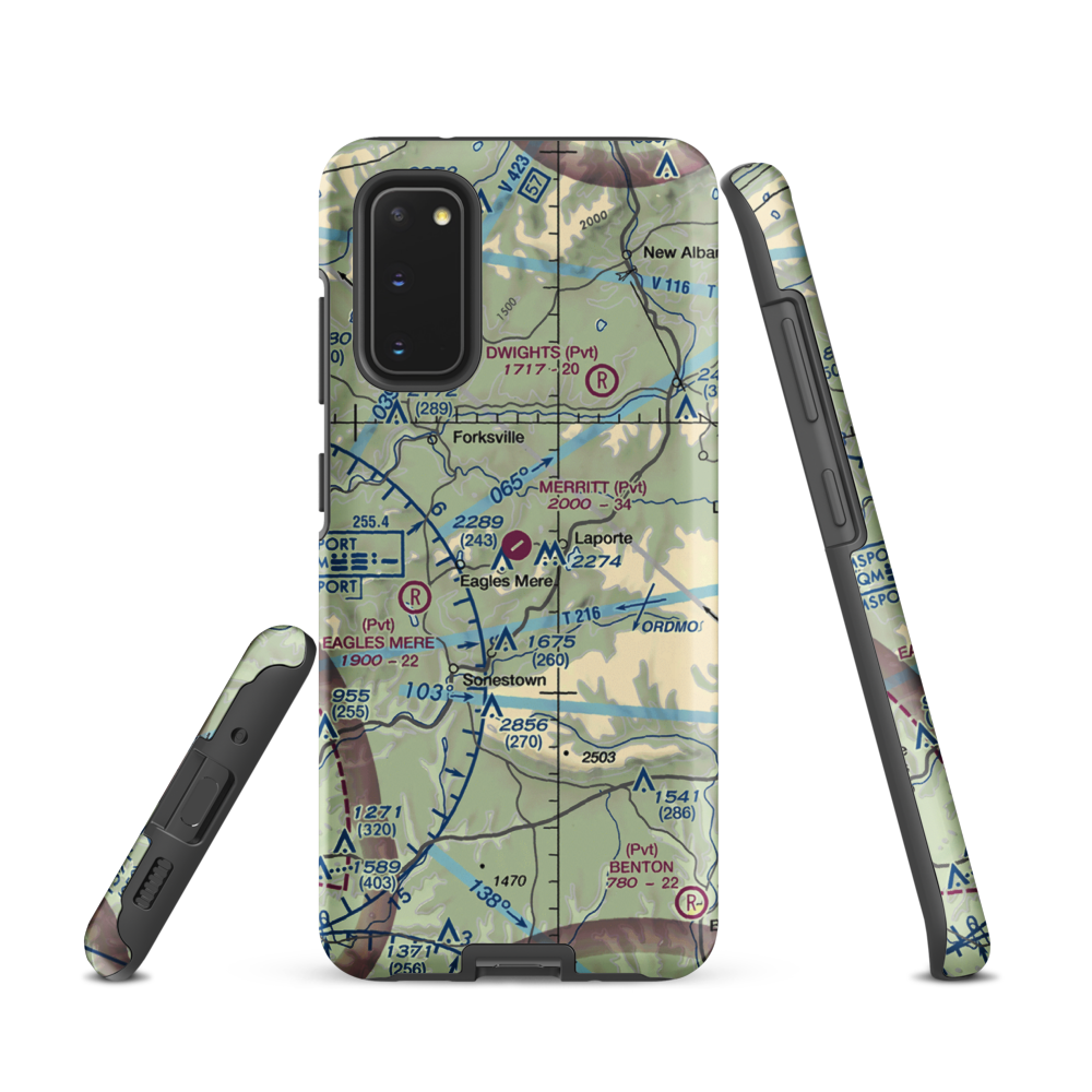 Merritt Field (4PN7) VFR Sectional Samsung Phone Case Samsung Galaxy S20 model shown