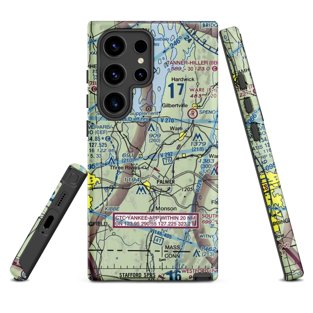 Metropolitan Airport (13MA) VFR Sectional Samsung Phone Case Samsung Galaxy S24 Ultra model shown