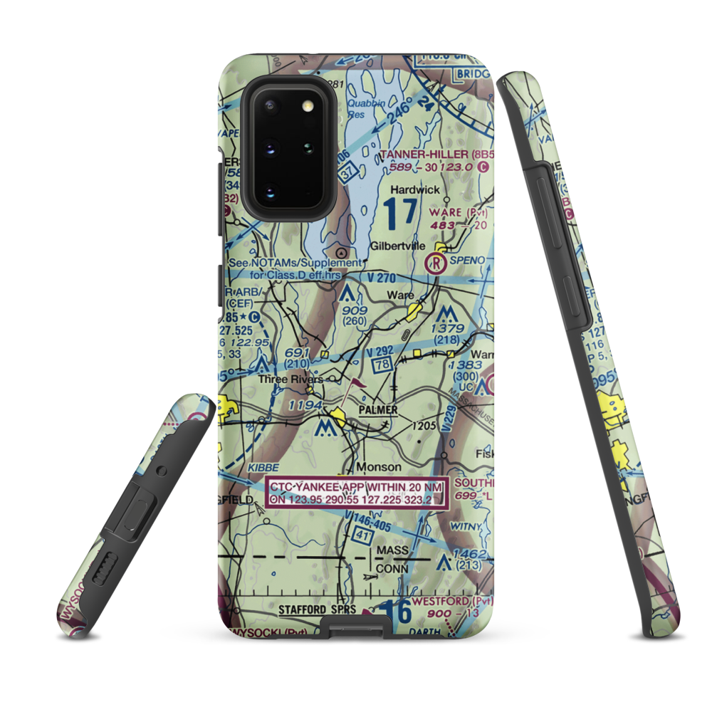 Metropolitan Airport (13MA) VFR Sectional Samsung Phone Case Samsung Galaxy S20 Plus model shown