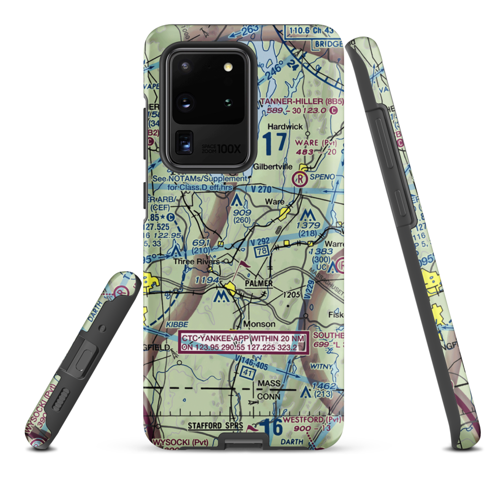 Metropolitan Airport (13MA) VFR Sectional Samsung Phone Case Samsung Galaxy S20 Ultra model shown
